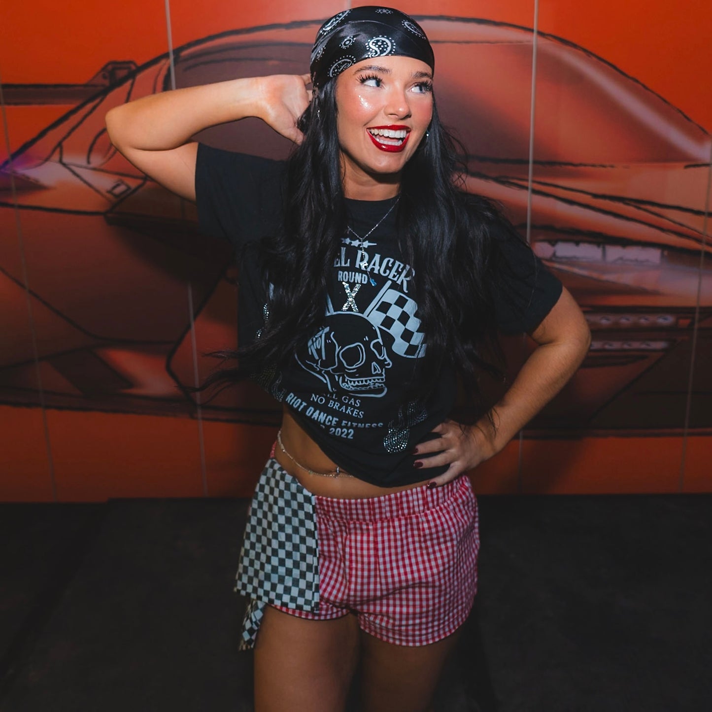 Round X Rhinestone Rebel