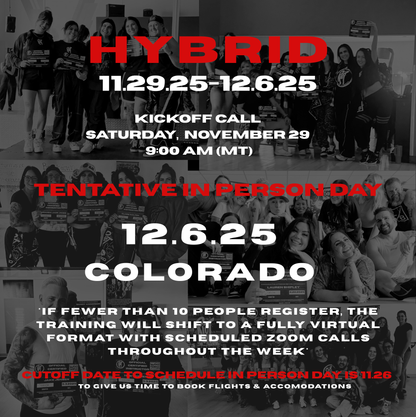 December 2025 Virtual Training